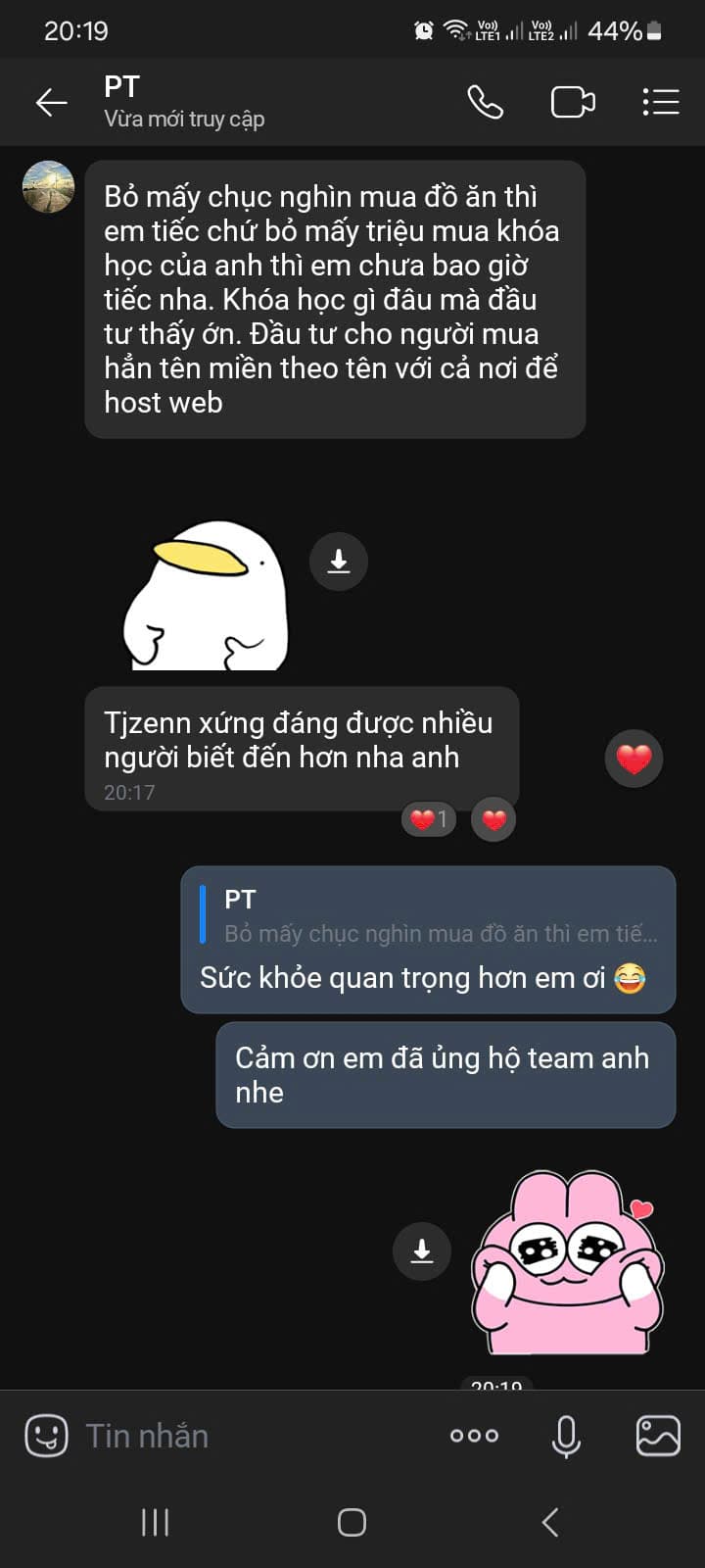 Đánh giá học viên 11