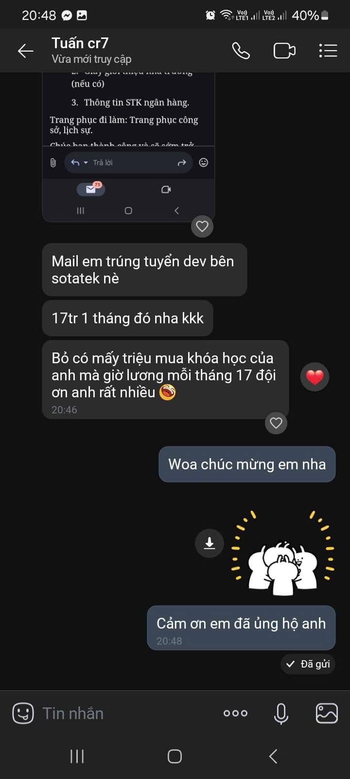 Đánh giá học viên 12