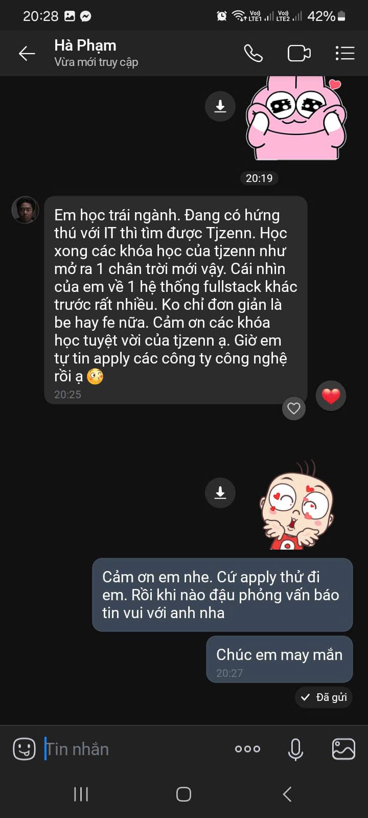 Đánh giá học viên 5