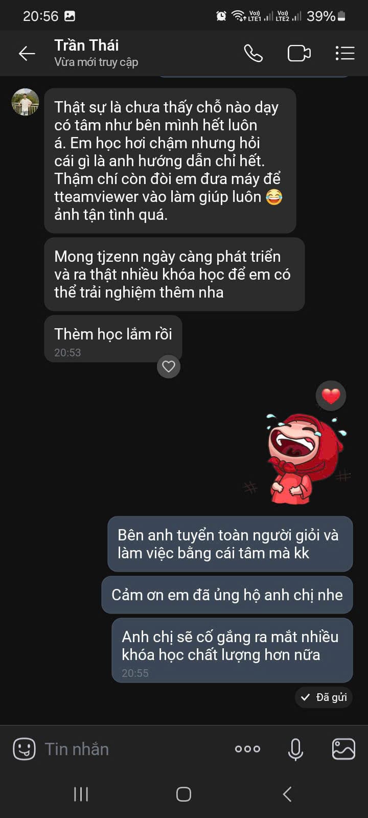 Đánh giá học viên 6